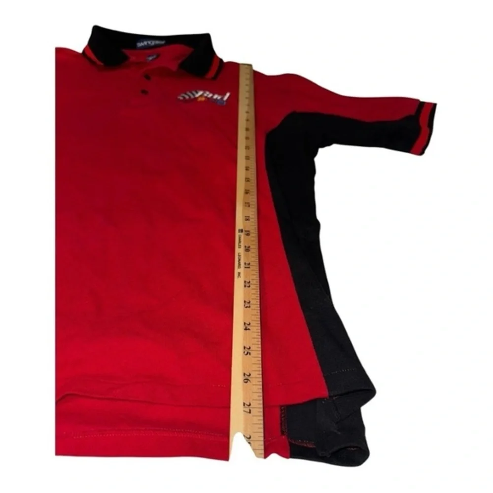 Bud Racing Vintage Polo Shirt Single Stitch Size XL Swingster Made In USA‎